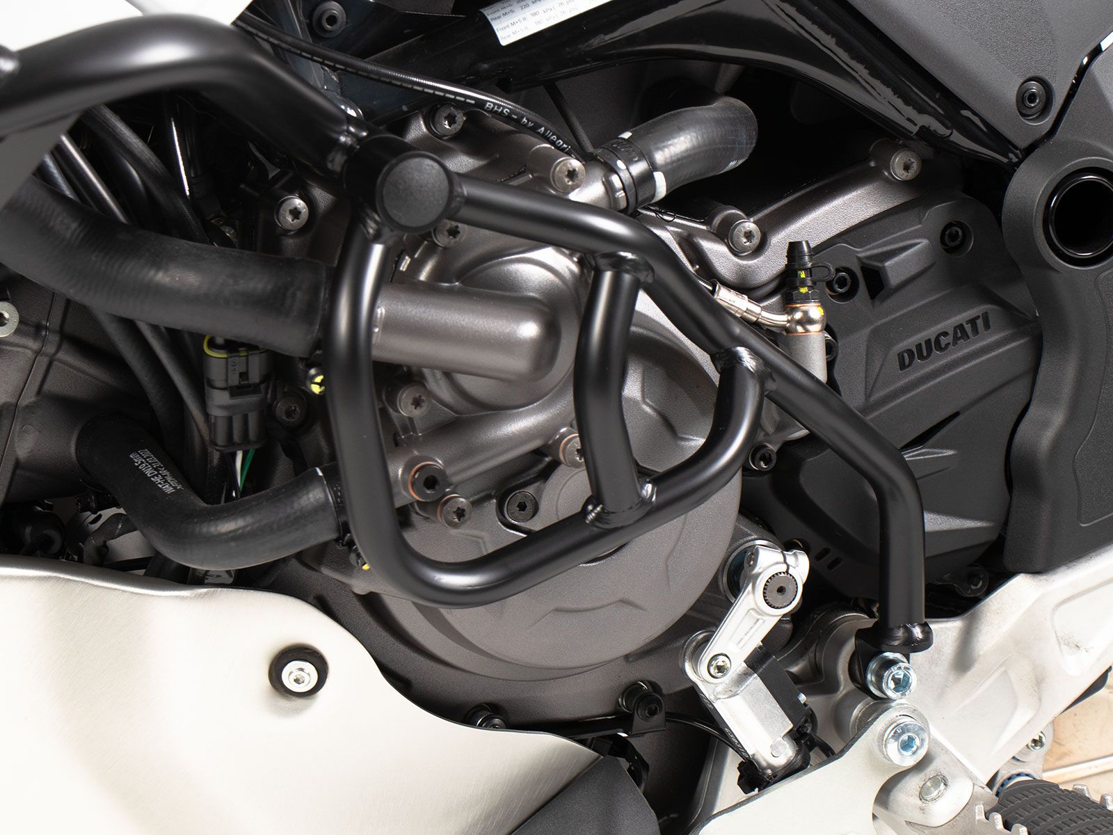Barra adicional negra, unilateral izquierda para Ducati Desert X Rally (24-) Hepco & Becker