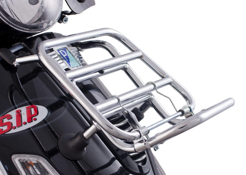 Aleta embellecedora en cascada para emblema cuadrado PIAGGIO, Mark I, para Vespa, plástico, cromado