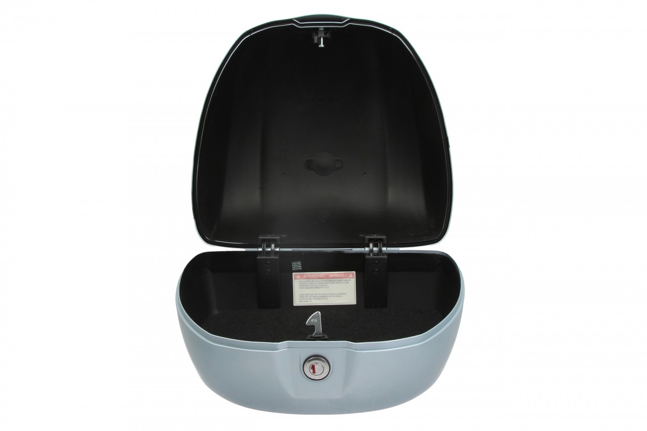 Baúl trasero para Vespa de 32 l, gris mate G02, sin respaldo