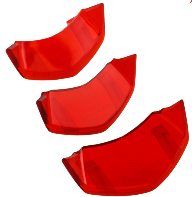 Inserto de cascada rojo transparente para Vespa Primavera/Sprint 50-150cc ('18-)