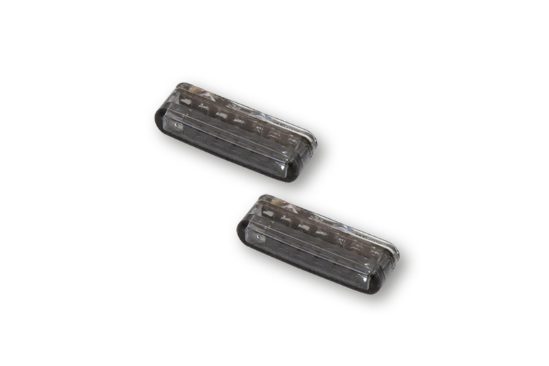 HIGHSIDER Smart Shorty LED 3en1 módulo combinado intermitente/luz trasera lente gris humo (par), trasera