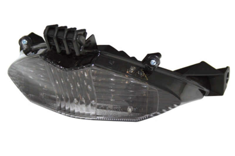HIGHSIDER piloto trasero LED inteligente negro estilo Suzuki, homologado E (1ud.)