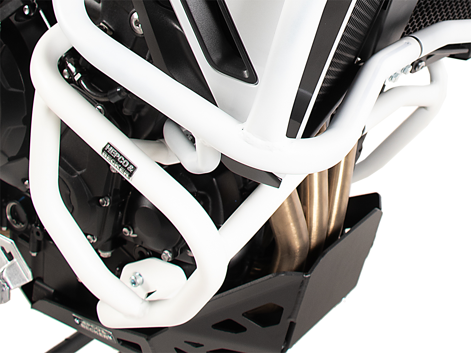 Protector motor blanco para Triumph Tiger 900 GT / Pro (24-) Hepco & Becker