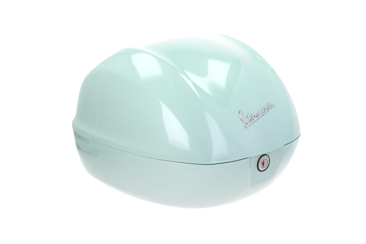 Baúl trasero para Vespa de 32 l, verde Latte Menta 350/A, sin respaldo