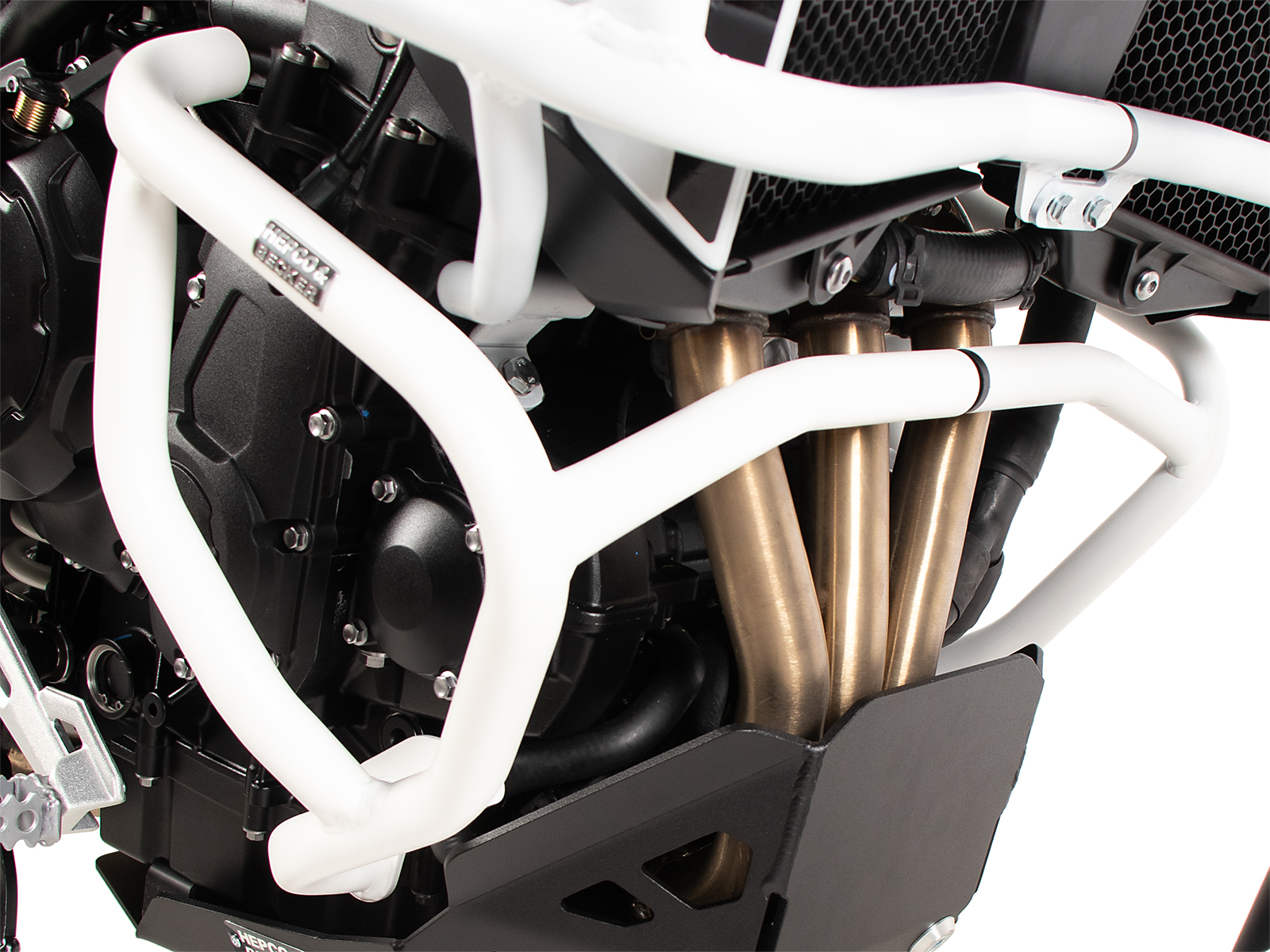 Protector motor blanco para Triumph Tiger 900 GT / Pro (24-) Hepco & Becker