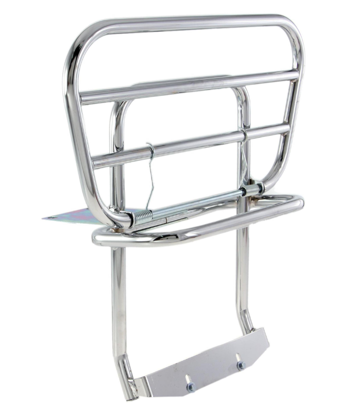 Portaequipajes trasero Traveller para Vespa PX 80-200cc, plegable, cromado