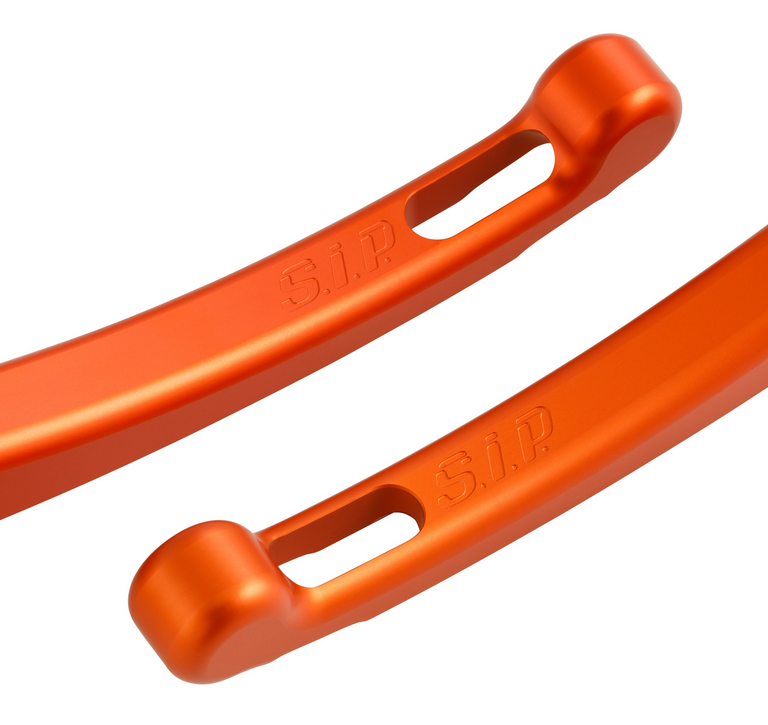 Juego maneta deportiva embrague/freno para Vespa PX 125-200ccm, HBZ Grimeca, derecha/izquierda, naranja mate