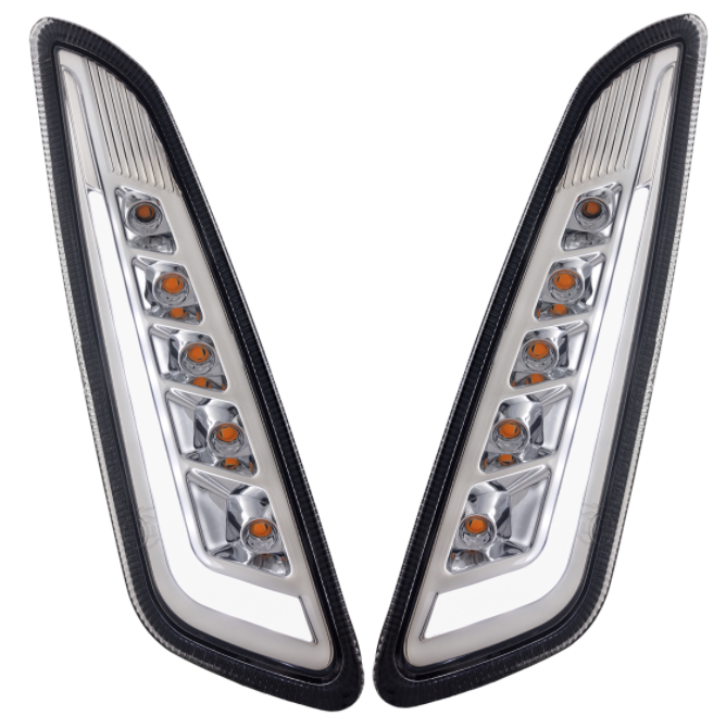 Kit de intermitente delantero izquierdo/derecho para Vespa Primavera/Sprint 50cc 2T/4T, tintado