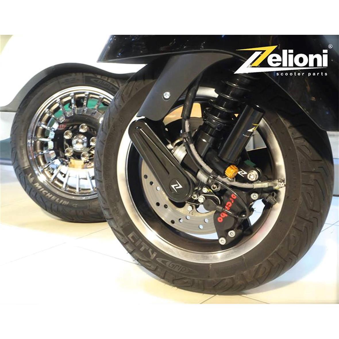 Tapa del basculante, negro Zeloni para Vespa Primavera/Sprint/GTS/GTS Super 50-300cc ('14-'16)