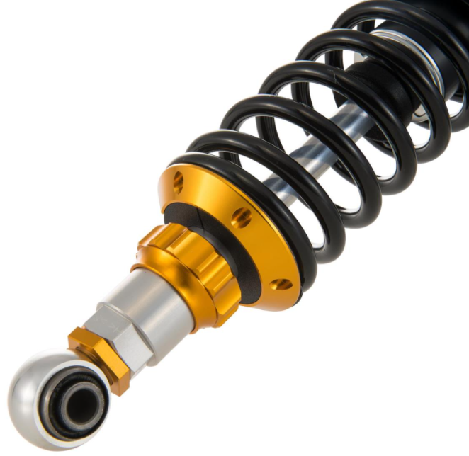 Amortiguador trasero para Vespa Primavera/Sprint 125-150cc ('14-), negro/plateado/naranja