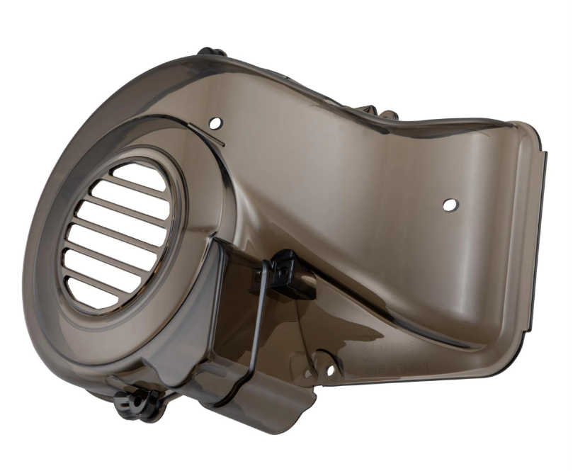 Cubre rueda de ventilador para Vespa Primavera/Sprint/LX/S/946 3V i.e.125/150ccm 4T AC, tintado negro