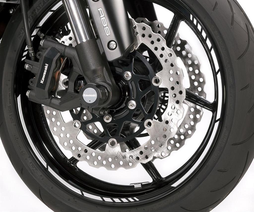 Aros de llanta estilo GP plata 1400GTR 2016/ ER-6f 2016/ Z1000SX 2016/ Z300 2016 Original Kawasaki
