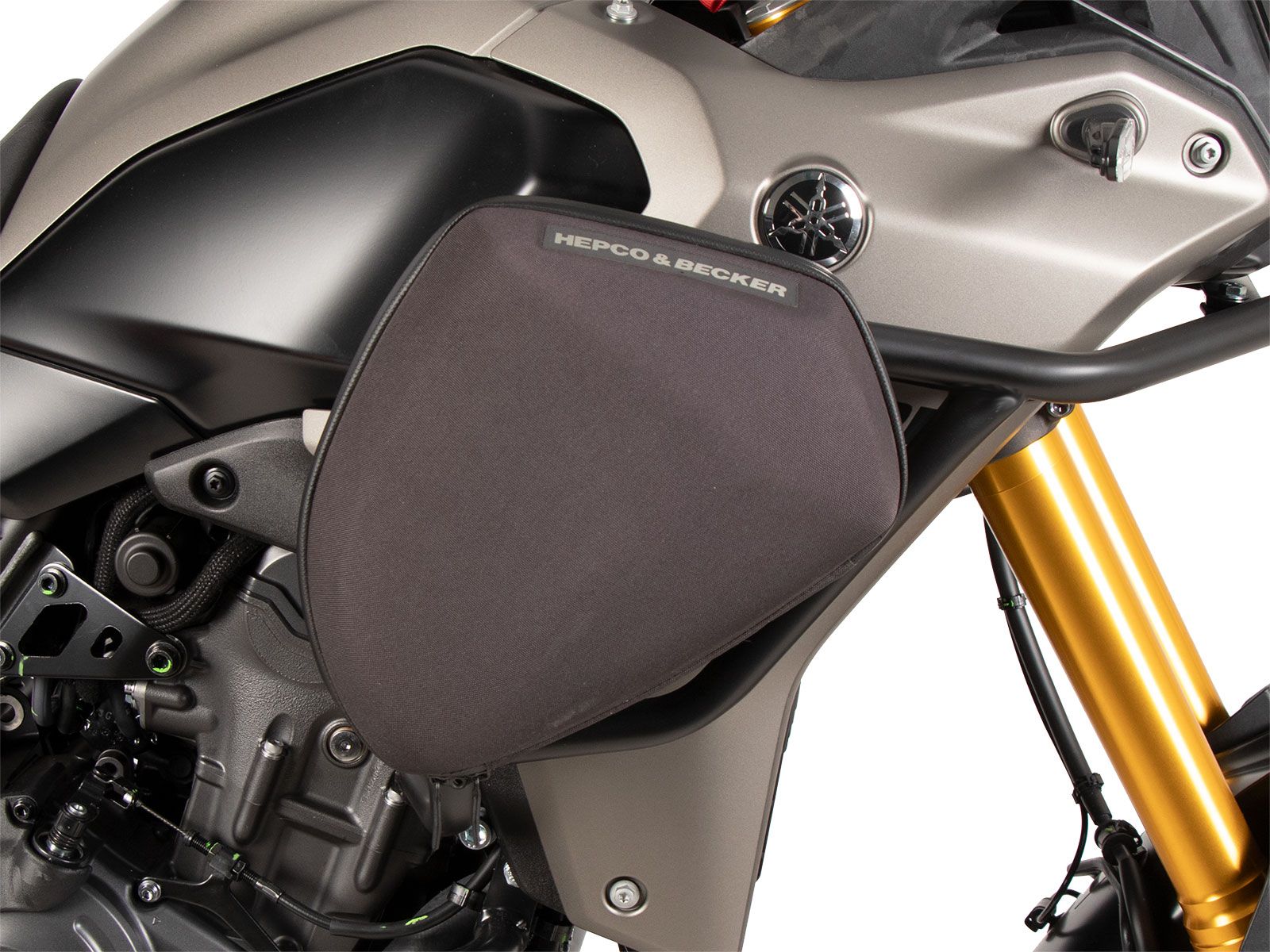 Barra protectora de depósito negra para Yamaha Ténéré 700 (25-) Hepco & Becker