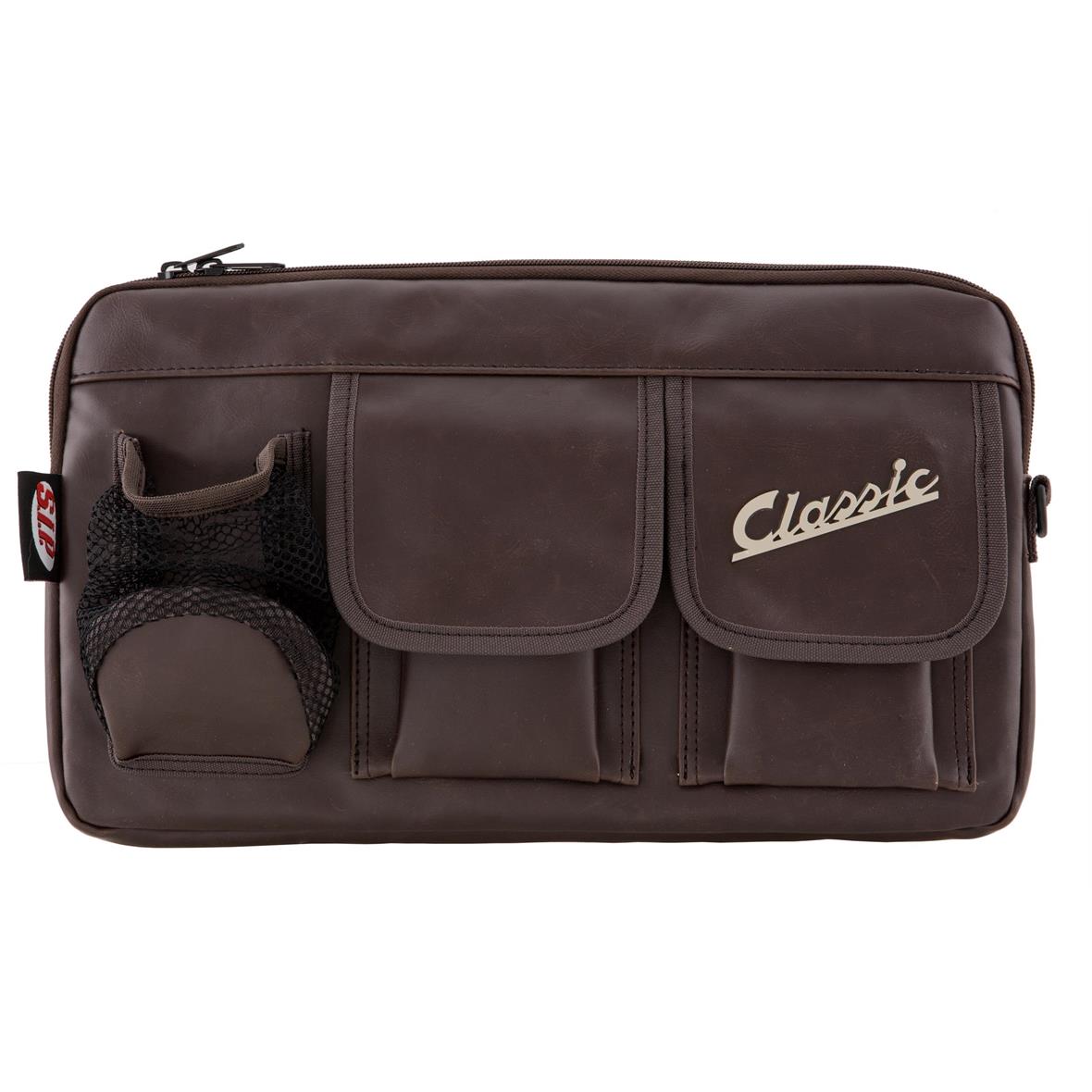 Bolsa "Classic" para maletero/guante Vespa - marrón, imitación de cuero