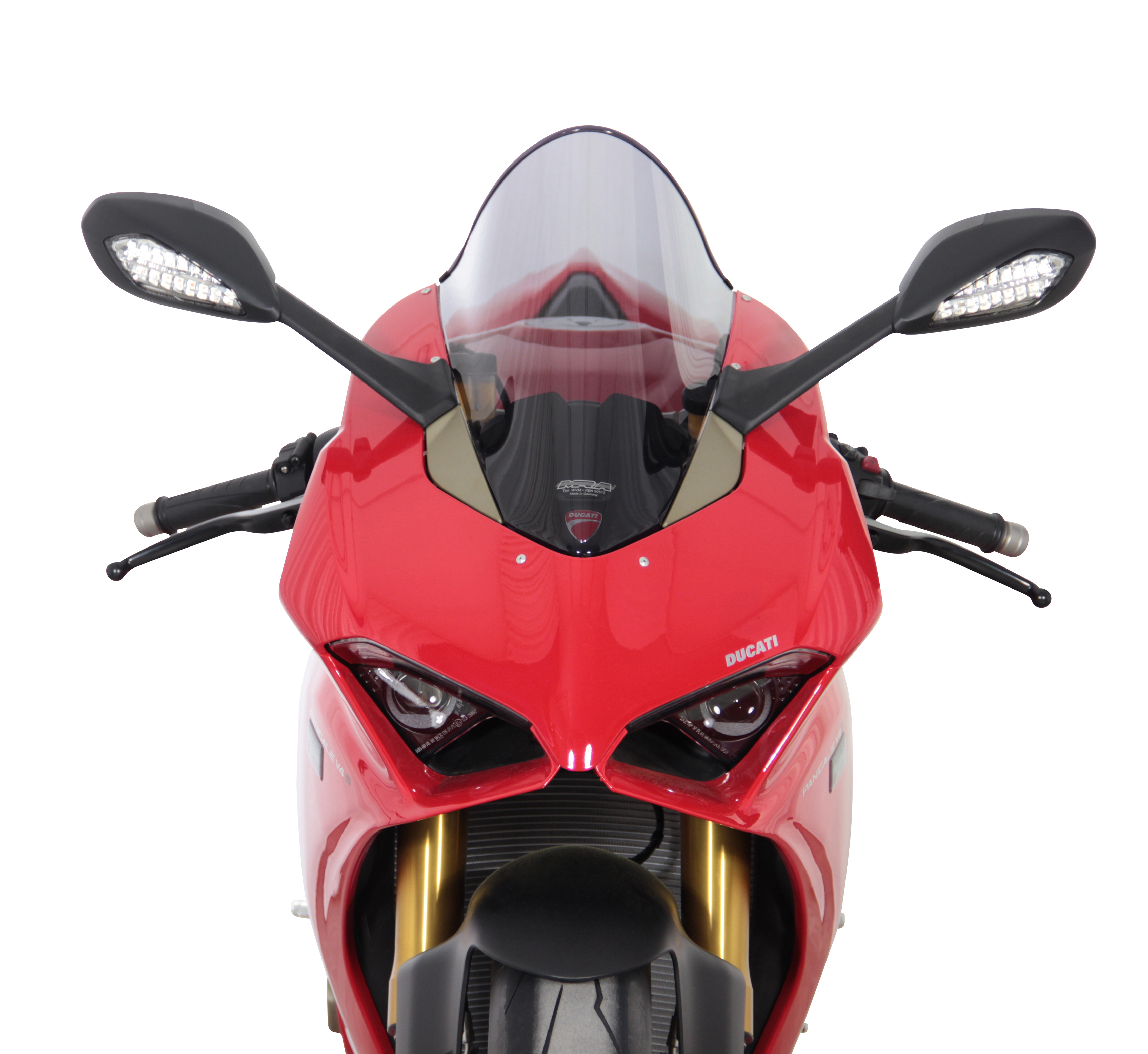 Pantalla racing "R" gris humo para Panigale V4 /R /S Orignal MRA
