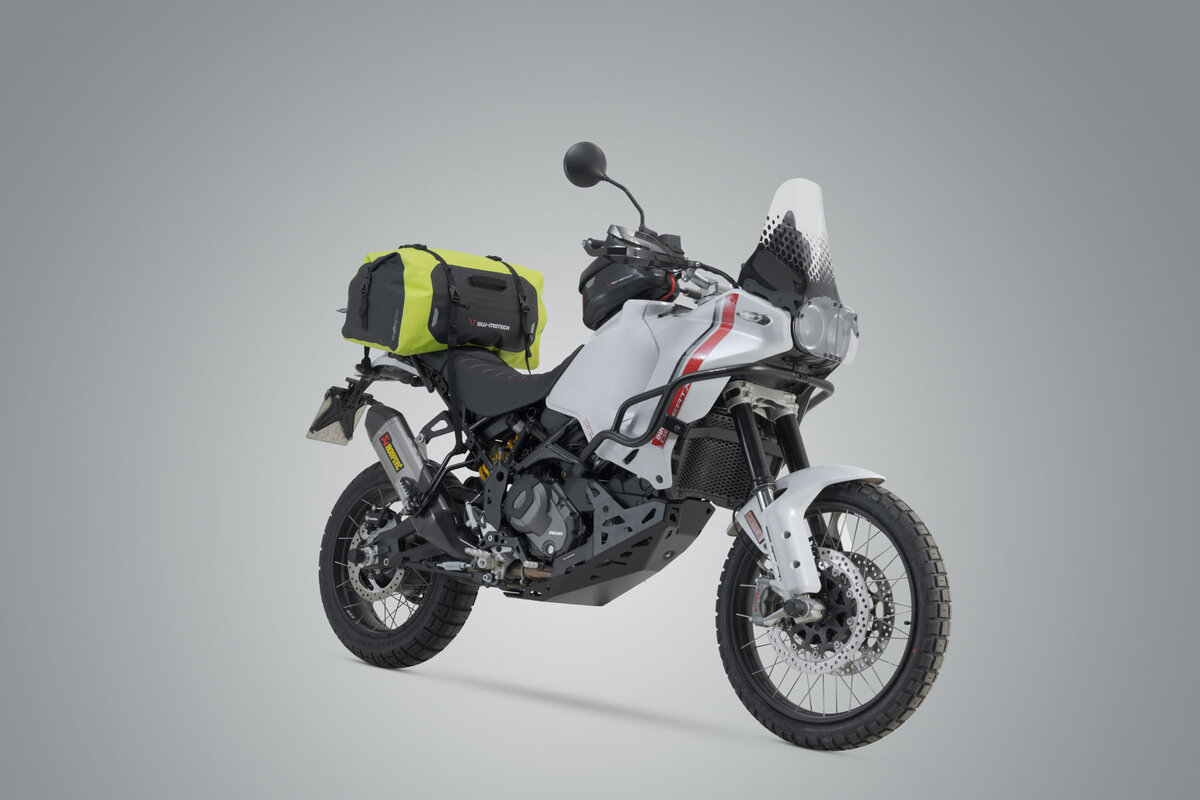 Bolsa trasera SW-Motech Drybag 350 señal amarillo/gris para Triumph Scrambler 900