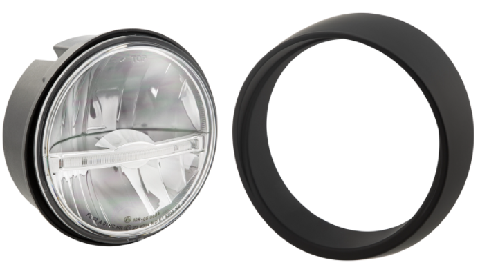 Faro LED para Vespa Primavera 50-150cc 2T/4T (-'18), negro mate