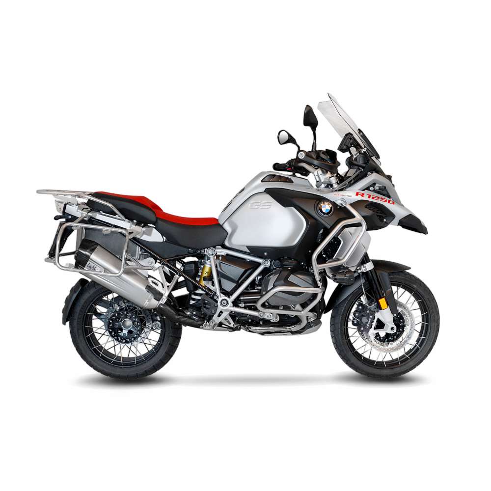 Sistema de escape LeoVince LV-12 para BMW R 1200 /1250 GS /Adventure, titanio, slip on, E-certificate