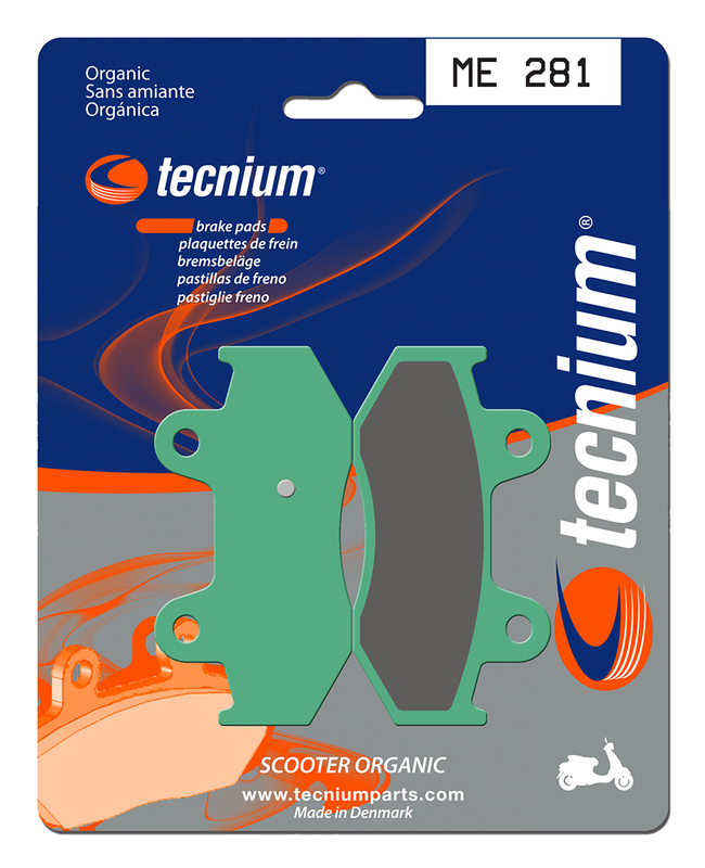 Pastillas de Freno Orgánicas Tecnium Scooter - ME281