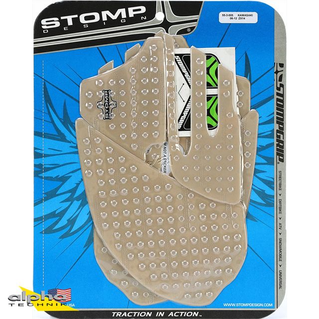Stompgrip transparente Volcano para Kawasaki ZZR1400 2012-20
