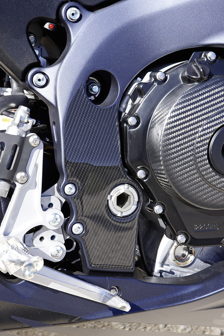 Lámina de protección del cuadro, aspecto de carbono para Suzuki GSX-R750 BJ. 2011-2017/ GSX-R600 BJ. 2011-2017