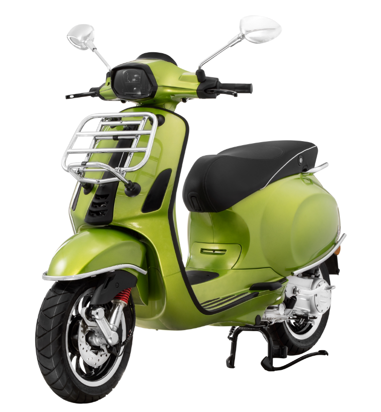 Guardabarros parachoques delantero para Vespa Primavera/Sprint/Elettrica 50-150cc, cromado