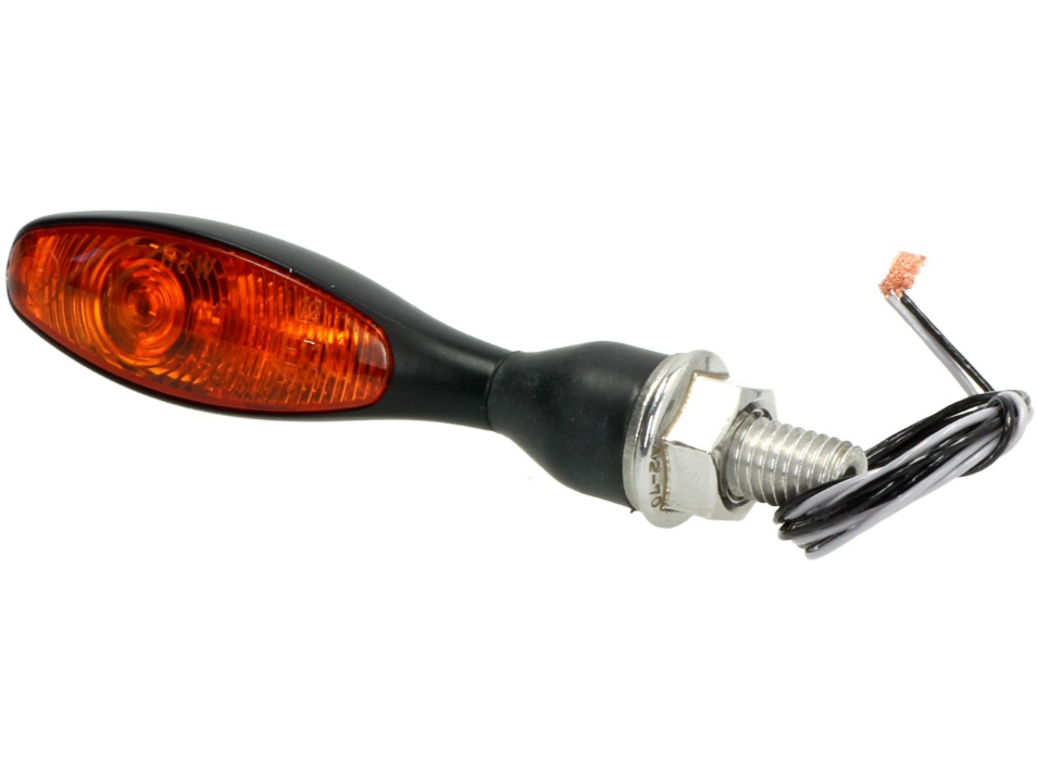 Indicador Kellermann, Micro 1000 Halogen, acero, halógeno, HR/HL, 12 V, 6 W, negro satinado