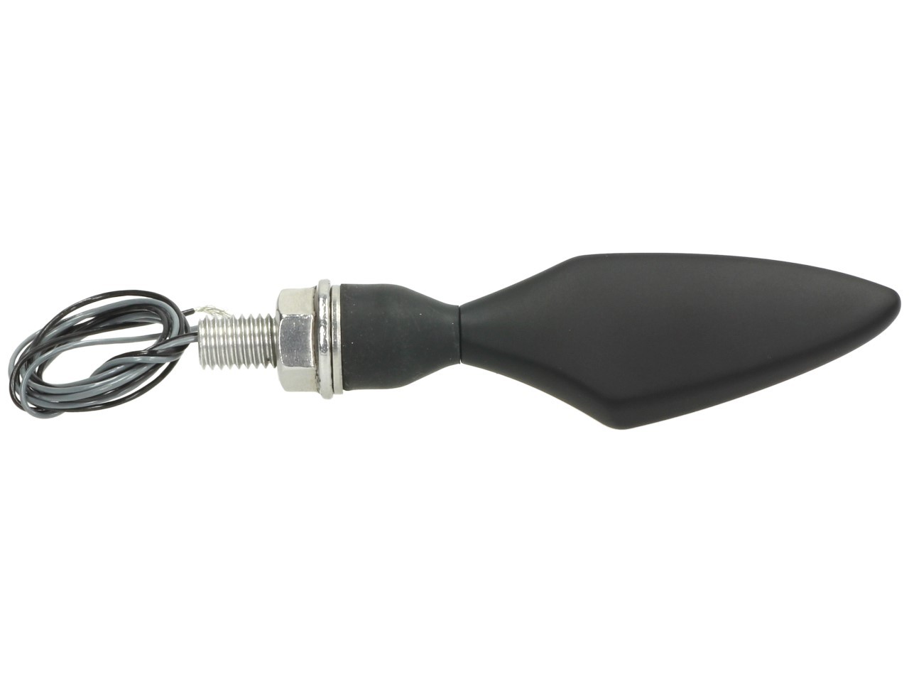 Indicador Kellermann, Rhombus Dark, acero, LED, VR/HL, 12 V, negro satinado, M8x20, homologado E