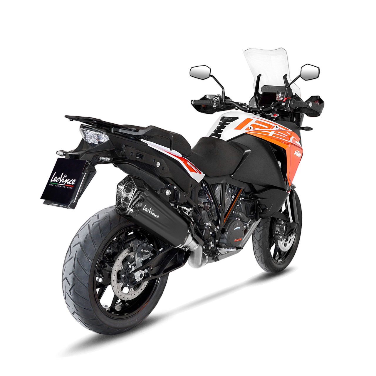 Escape LeoVince LV-12 para KTM Adventure /Duke, negro, slip on, Euro4, E-certificate
