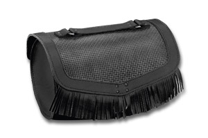 Alforjas de cuero originales Honda VT750 Shadow, con flecos