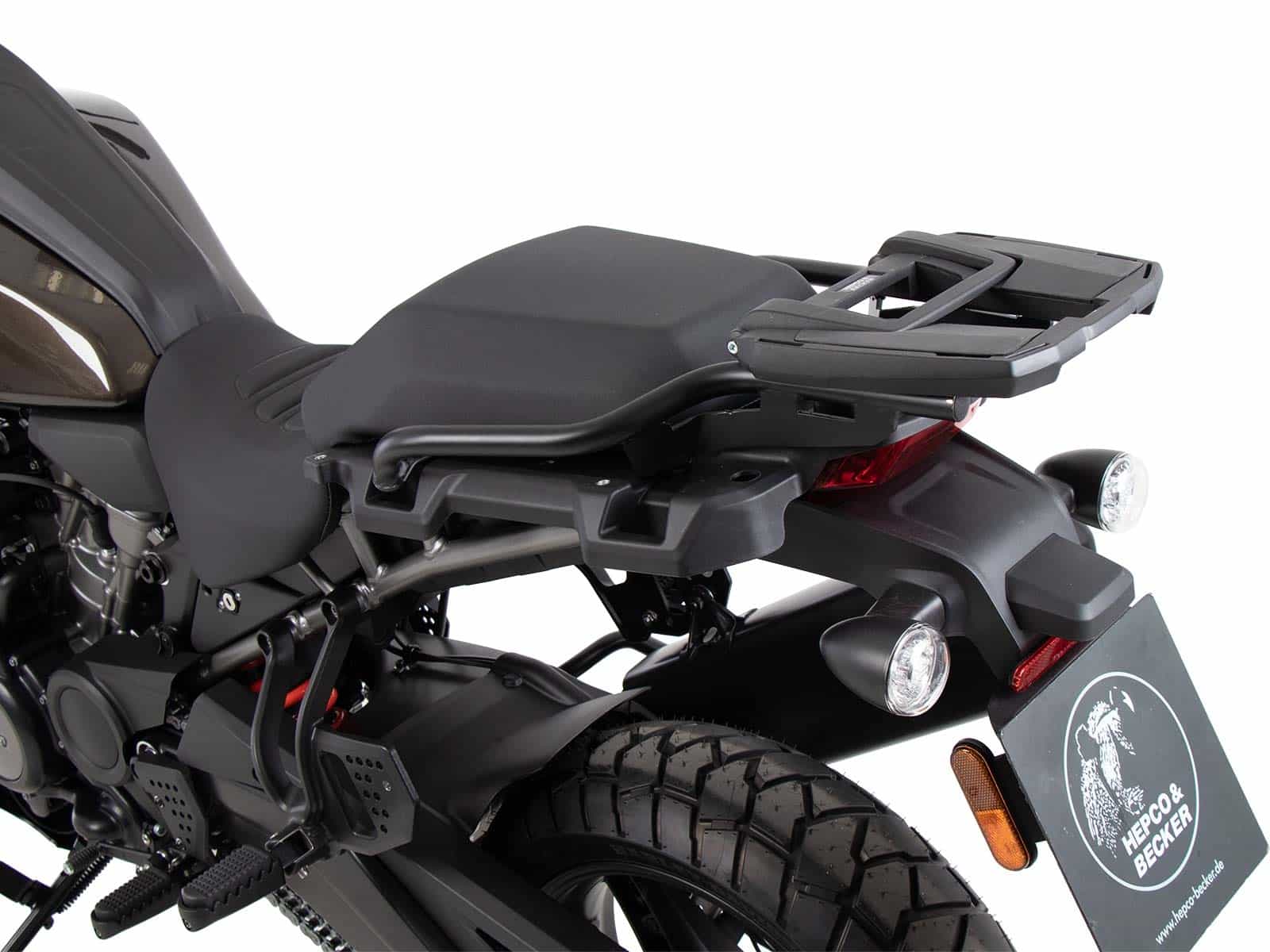 Easyrack Topcaseträger negro para Harley Davidson Pan America (21-) Hepco & Becker