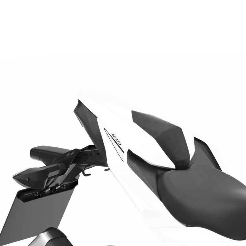Funda de asiento del pasajero 40X Pearl Flat Stardust White para Kawasaki Z125 (19-) Original