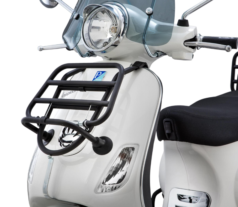 Soporte delantero para Vespa LX /LXV /S 50-150cc, plegable, negro