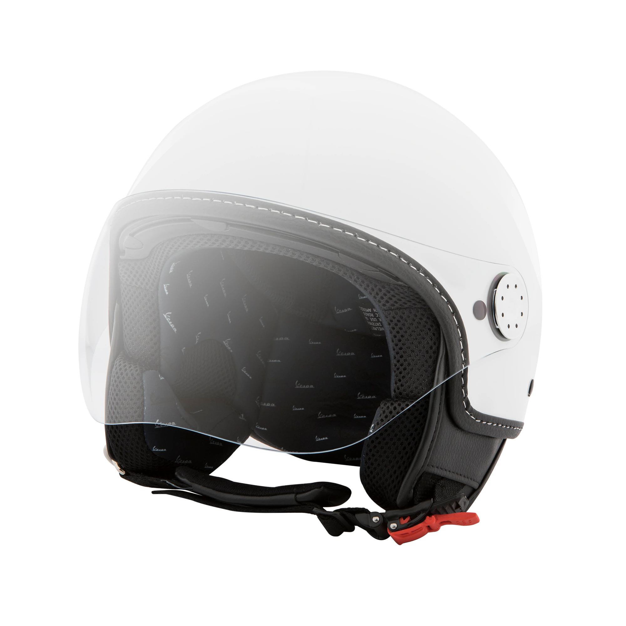 Casco Vespa jet Visera 4.0 color blanco vibe