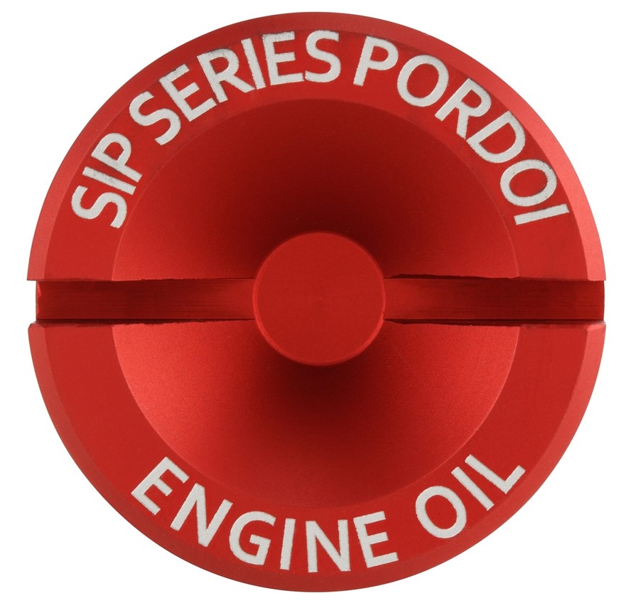 Tapón de llenado de aceite del motor para Vespa, rojo mate