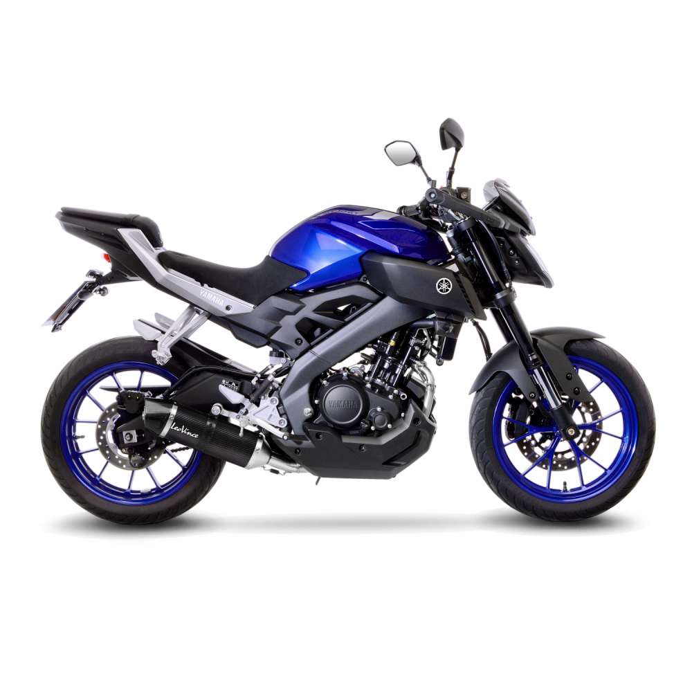Sistema completo LeoVince LV One Evo para Yamaha MT-125 /YZF-R 125, carbono, homologación E