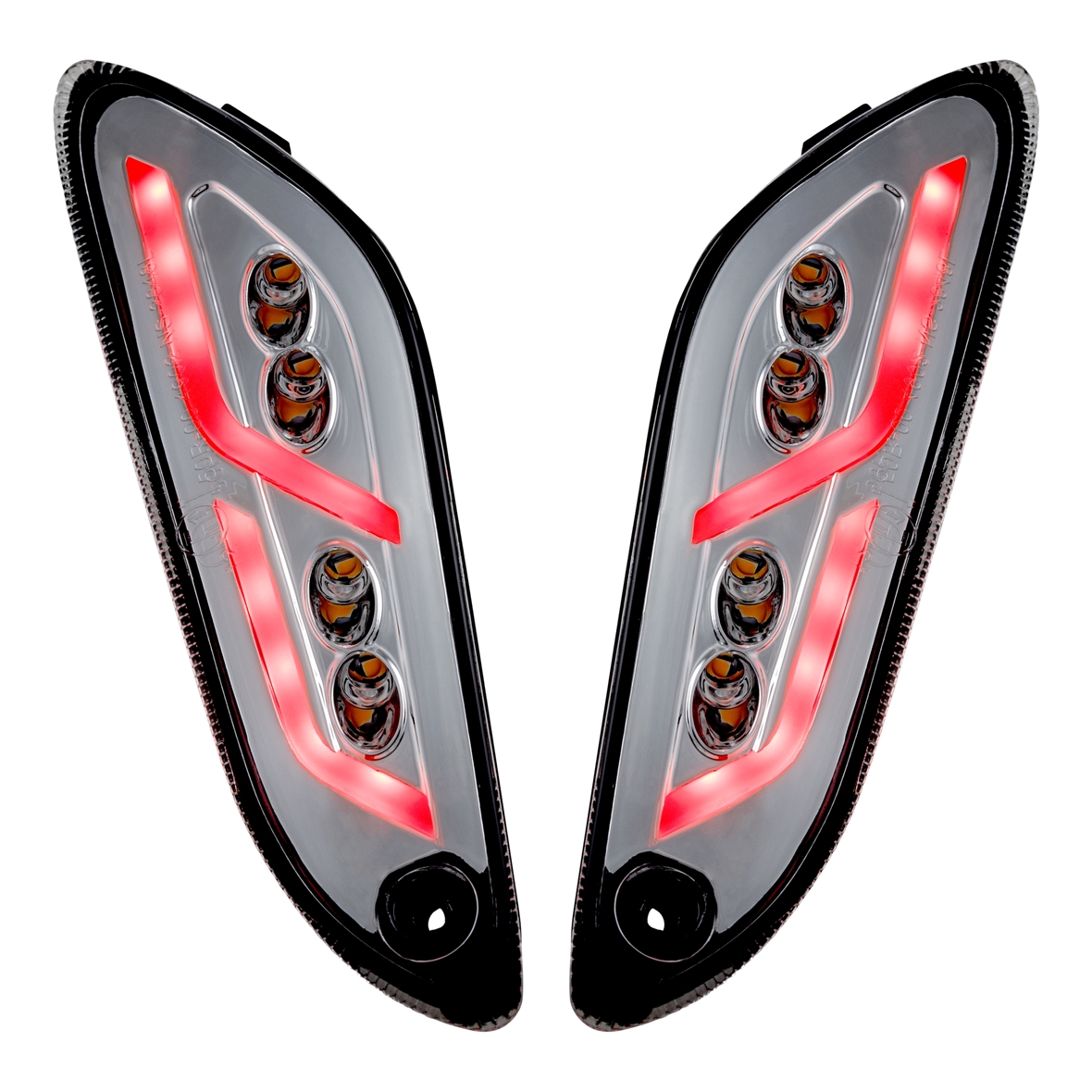 Kit de indicador trasero izquierdo / derecho LED claro para Vespa Primavera / Sprint 125-150cc SIP Style