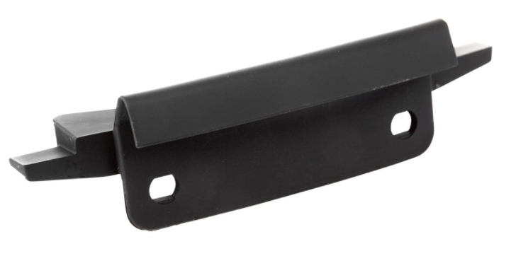 Conector mono ranura tubo pata escudo negro mate para Vespa Primavera/Sprint 50-150ccm