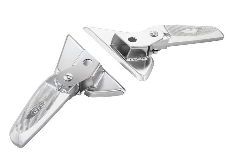 Estriberas derecha e izquierda para Vespa LX /LXV /S 50-150ccm, cromo/cromo