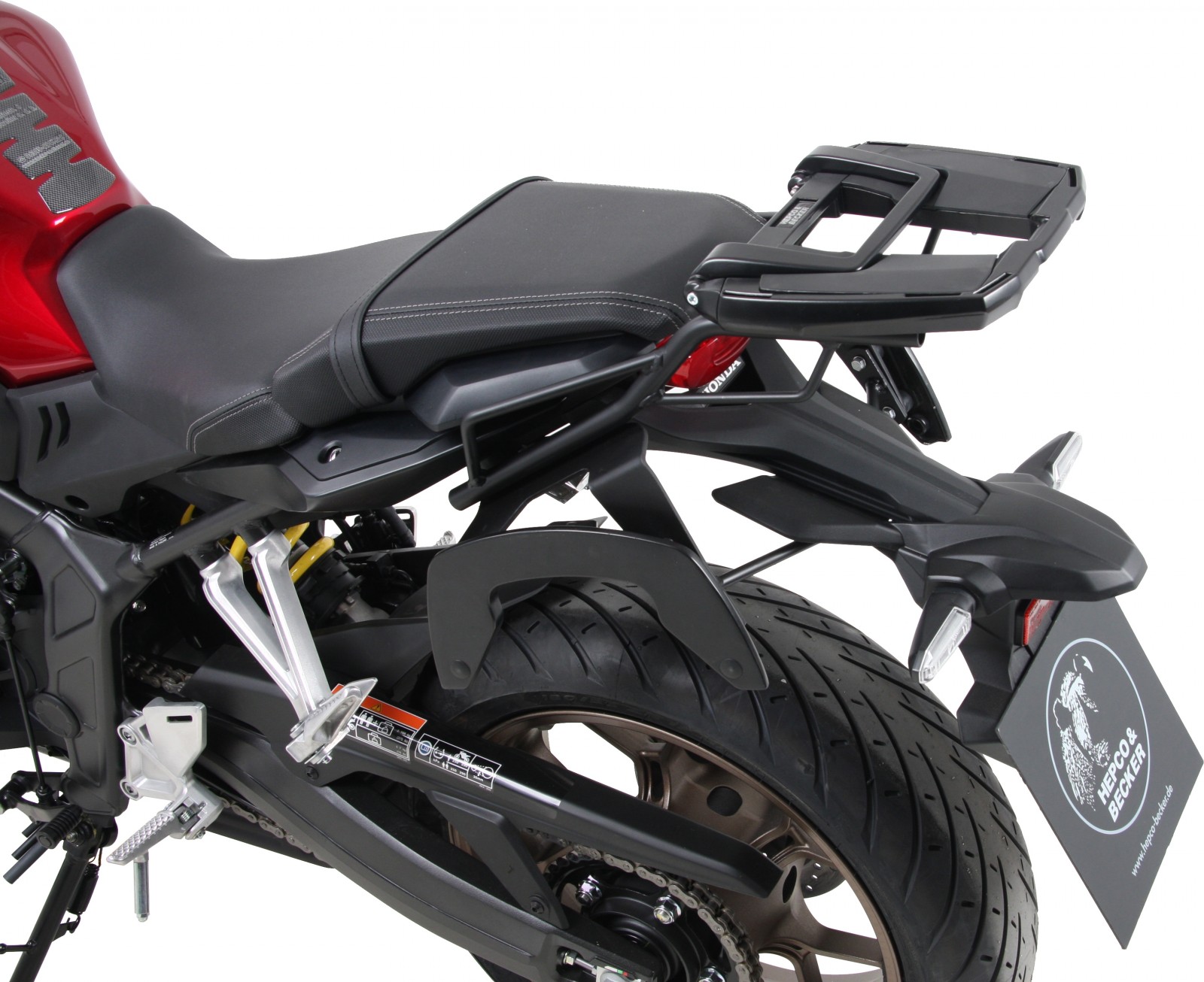 Portamaletas Easyrack negro para Honda CB 650 R (19-20) Hepco & Becker