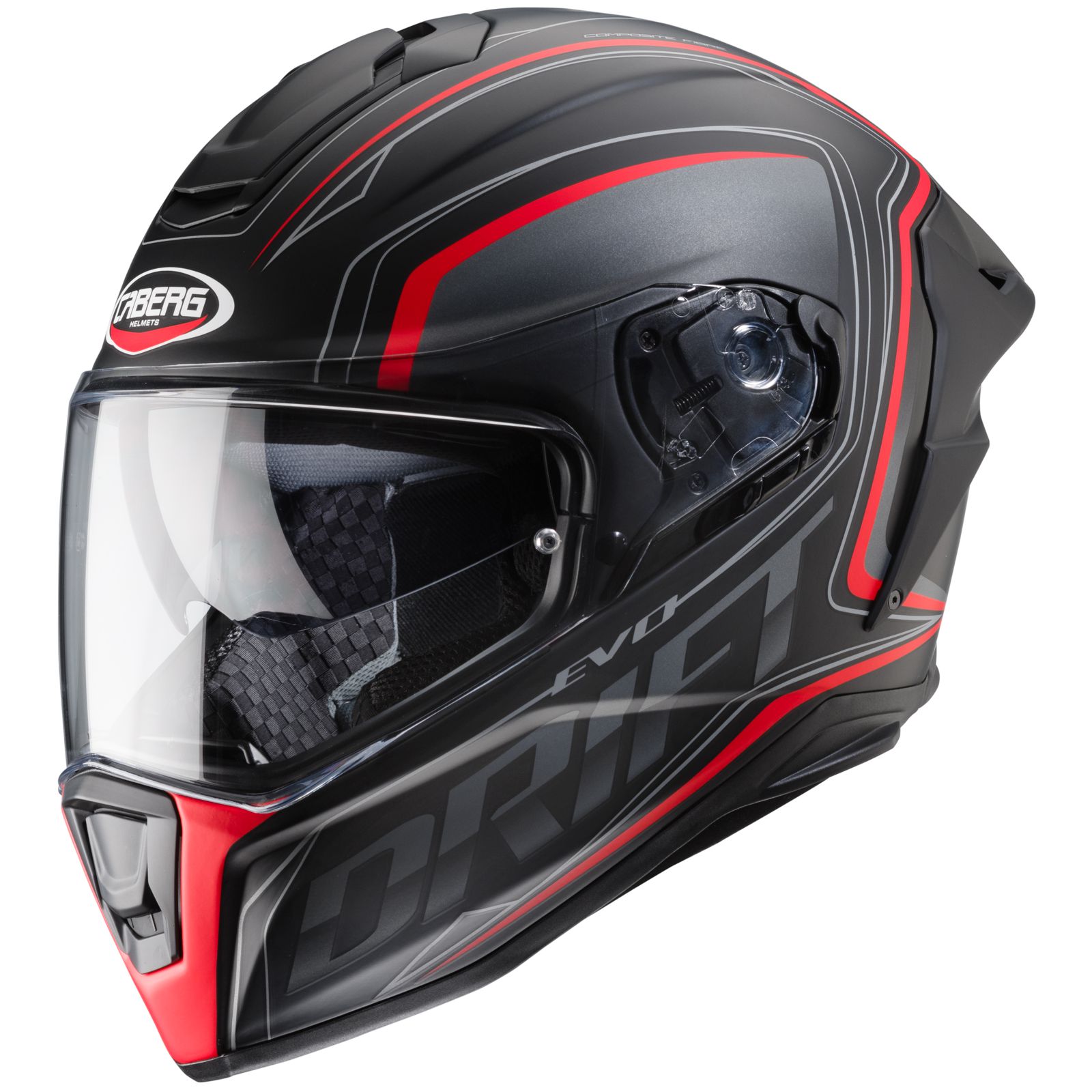 Casco Caberg Drift Evo Integra, negro mate/gris-rojo