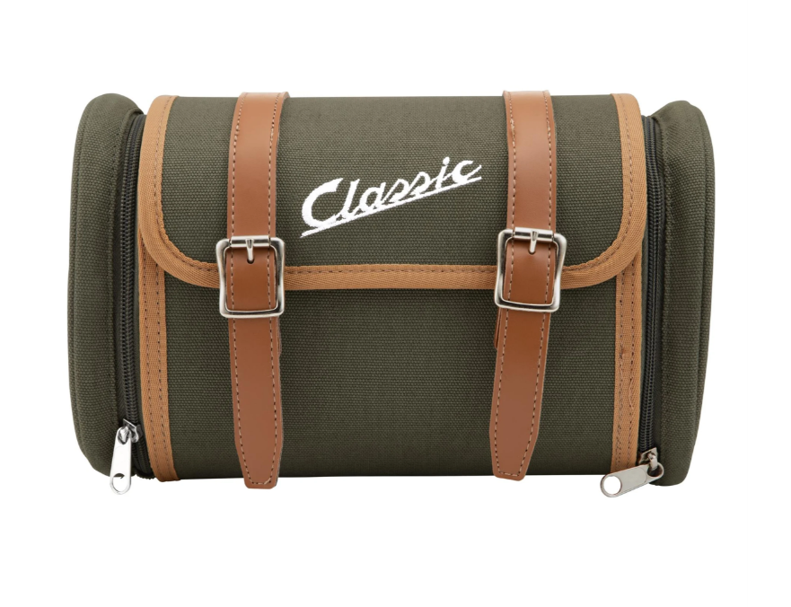 Bolsa portaequipajes/soporte trasero "Classic" para Vespa, lona, oliva