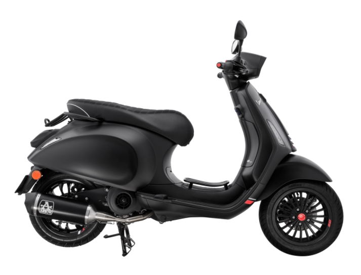 Portaequipajes/Socio Negro Mate para Vespa Primavera/Sprint 50-150ccm 2T/4T AC