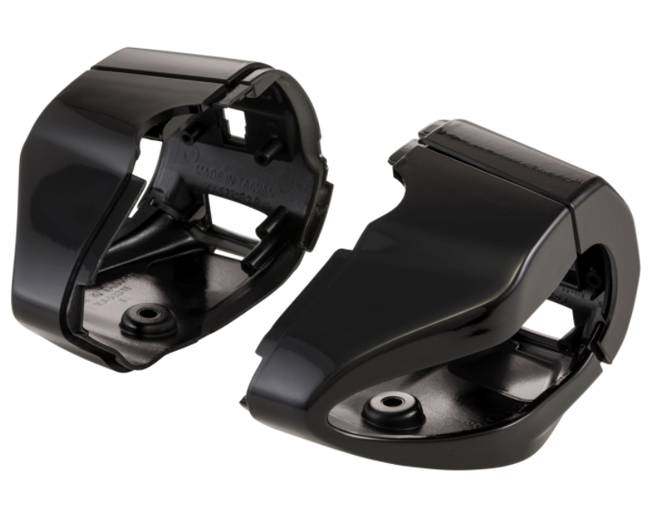 Tapa de la unidad de conmutación, derecha/izquierda, delantera/trasera para Vespa Primavera/Sprint, negro brillante