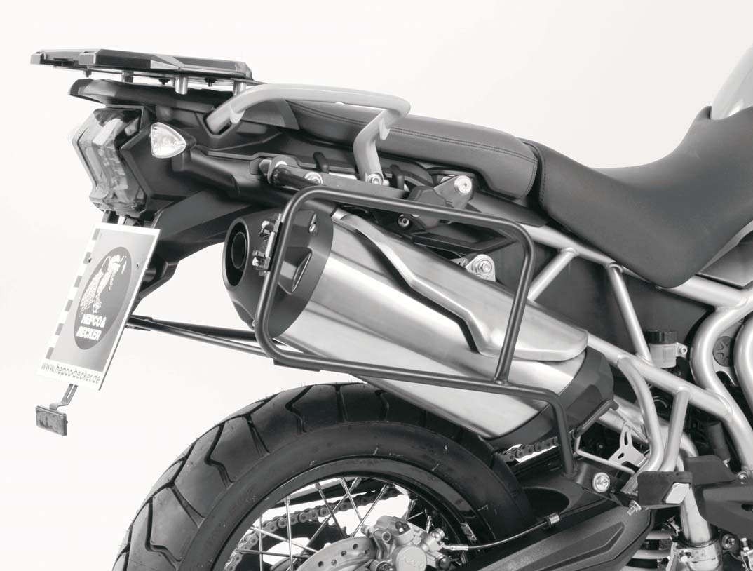 Portamaletas Alurack negro para Triumph Tiger 800/XC (2010-2014)