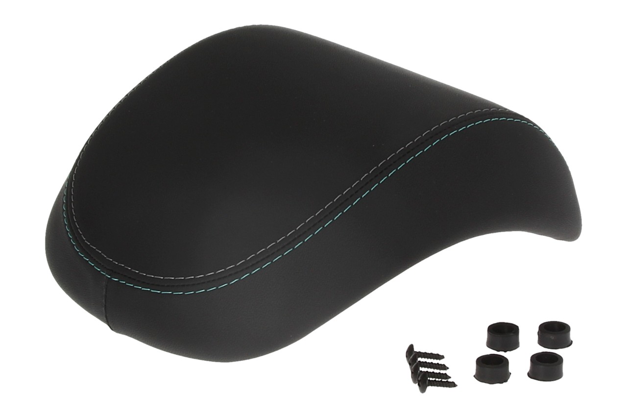 Kit de baúl trasero de 32 l en negro mate, acolchado para la espalda en negro y portaequipajes cromado para Primavera/Sprint
