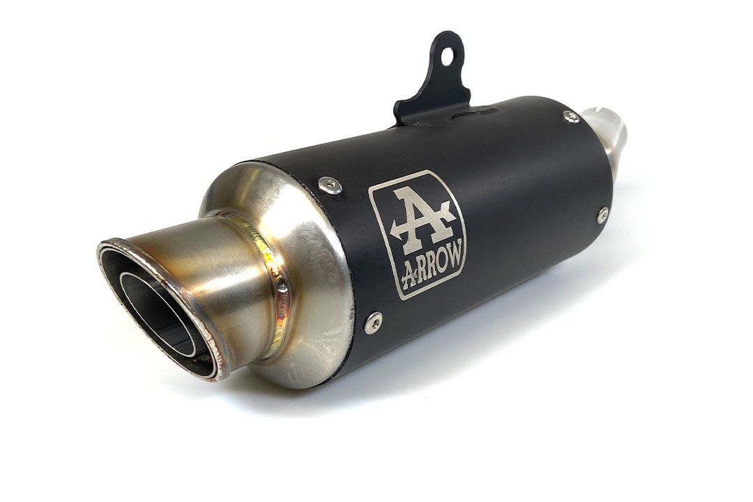 ARROW Escape DARK GP2 para Kawasaki Ninja 400 (18-)