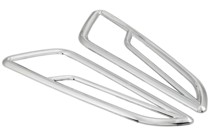 Rejilla indicadora derecha/izquierda, frontal para Vespa Primavera/Sprint 50-150cc 2T/4T AC, cromada