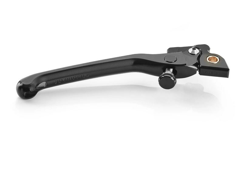 Palanca deportiva RIZOMA 3D, derecha para Vespa GTS/GTS Super/GTV/GT (-'22), anodizada negra