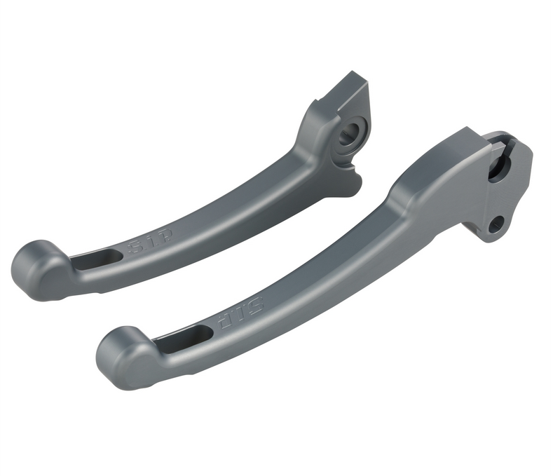 Juego maneta deportiva embrague/freno para Vespa PX 125-200ccm, HBZ Grimeca, derecha/izquierda, gris mate